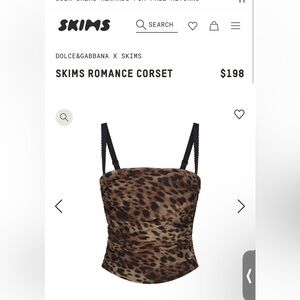 Dolce & Gabbana x Skims Romance Corset